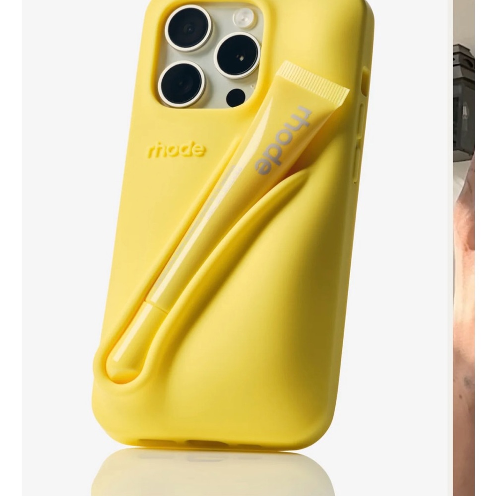 Rhode Lip Case and Lemontini Peptide Lip Tint, Summer, Yellow, Sold Out, Viral 🍋